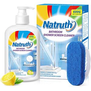 NATRUTH Bathroom Shower Screen Cleaner, 500ml/17.6oz Bathroom Glass Cleaner, Lim NATRUTH Bathroom Shower Screen Cleaner, 500ml/17.6oz Bathroom Glass Cleaner, Lim