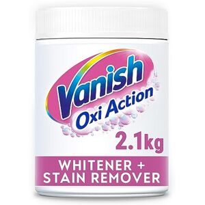 Vanish Oxi Action Laundry Whitener and Stain Remover Powder for Whites 2.1Kg, fo Vanish Oxi Action Laundry Whitener and Stain Remover Powder for Whites 2.1Kg, fo