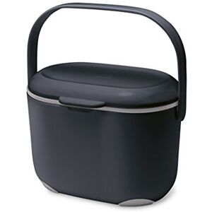 Addis 515630 2.5 Litre Kitchen Compost Caddy, Black/Grey, 2.5L Addis 515630 2.5 Litre Kitchen Compost Caddy, Black/Grey, 2.5L