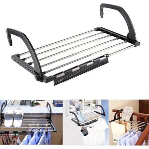 Unbranded Foldable Clothes Drying Rack Stainless Steel Balcony Hang on Radiator Window Bat Unbranded Foldable Clothes Drying Rack Stainless Steel Balcony Hang on Radiator Window Bat