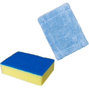 KCT Telescopic Cleaner Accessory Pack - 1 x Scourer/Sponge + 1 Cloth KCT Telescopic Cleaner Accessory Pack - 1 x Scourer/Sponge + 1 Cloth