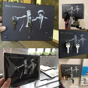 Unbranded (2hooks) Pulp Fiction Key Holder-Wall Hanging Art Creative Wooden Wall Hanging 2 Unbranded (2hooks) Pulp Fiction Key Holder-Wall Hanging Art Creative Wooden Wall Hanging 2