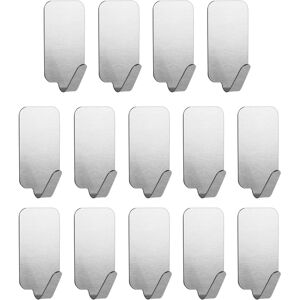 flintronic 14Pcs Self Adhesive Hooks Small Sticky Hooks Stainless Steel Wall Hoo flintronic 14Pcs Self Adhesive Hooks Small Sticky Hooks Stainless Steel Wall Hoo