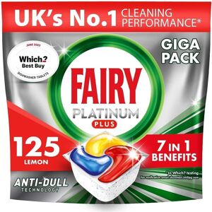 Apr.Fairy Fairy Platinum Plus Complete All-In-1 Dishwasher Tablets Bulk, 125 Tablets Apr.Fairy Fairy Platinum Plus Complete All-In-1 Dishwasher Tablets Bulk, 125 Tablets