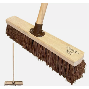 The Dustpan & Brush Store Outdoor Sweeping Brush Broom Head Handle 18" Heavy Duty Stiff Long The Dustpan & Brush Store Outdoor Sweeping Brush Broom Head Handle 18" Heavy Duty Stiff Long