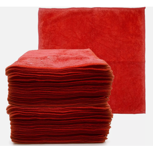 The Dustpan & Brush Store Microfibre Cloths 40x40 Cleaning Drying 20 Pcs Kitchen Window Car Red The Dustpan & Brush Store Microfibre Cloths 40x40 Cleaning Drying 20 Pcs Kitchen Window Car Red