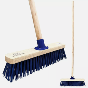The Dustpan & Brush Store Outdoor Broom Head Handle 15" PVC Heavy Duty Garden Yard Brush Stiff The Dustpan & Brush Store Outdoor Broom Head Handle 15" PVC Heavy Duty Garden Yard Brush Stiff