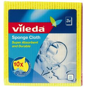 Vileda Super Absorbent Sponge Cloth, Pack of 3 Vileda Super Absorbent Sponge Cloth, Pack of 3