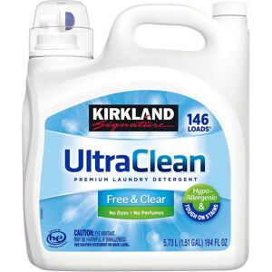 Kirkland Signature Ultra Clean HE Liquid Laundry Detergent, 146 loads, 194 fl oz Kirkland Signature Ultra Clean HE Liquid Laundry Detergent, 146 loads, 194 fl oz