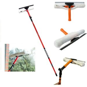 Unbranded 3.5m Telescopic Window Cleaning Kit with Squeegee - 180-degree Adjustable Head, Unbranded 3.5m Telescopic Window Cleaning Kit with Squeegee - 180-degree Adjustable Head,