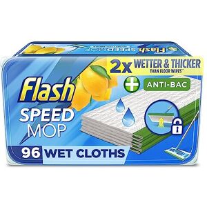 The Flash Flash Speedmop Wet Cloth Refills, Mop Refill Pads, Anti Bac Floor Cleaner, Lemon The Flash Flash Speedmop Wet Cloth Refills, Mop Refill Pads, Anti Bac Floor Cleaner, Lemon