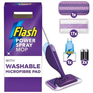 The Flash Flash Powermop Floor Cleaner Starter Kit, Spray Mop, Dry Wet Mop, All-In-One Mop The Flash Flash Powermop Floor Cleaner Starter Kit, Spray Mop, Dry Wet Mop, All-In-One Mop