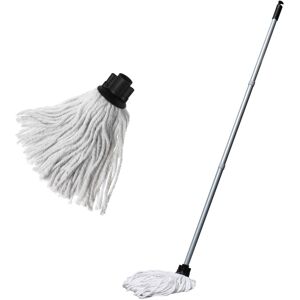 Addis Cotton Mop Made from Recycled Cotton with 3 Piece Handle and Extra replacement M Addis Cotton Mop Made from Recycled Cotton with 3 Piece Handle and Extra replacement M