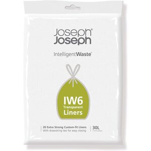 Joseph Joseph IW6 30L Trash Bag - 20 Pack - Transparent Joseph Joseph IW6 30L Trash Bag - 20 Pack - Transparent