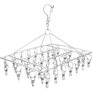 Sinnsally Folding Sock Dryer with 36 Pegs,Metal Sock Hangers with Clips,Underwear Hanger f Sinnsally Folding Sock Dryer with 36 Pegs,Metal Sock Hangers with Clips,Underwear Hanger f