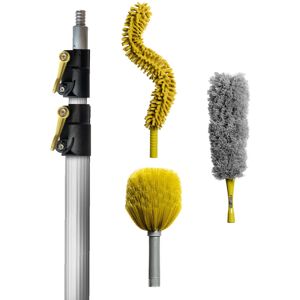 DOCAZOO DocaPole 36 ft High-Reach Dusting Kit with 7-30 ft Telescopic Pole (DCZ-P-3Piece DOCAZOO DocaPole 36 ft High-Reach Dusting Kit with 7-30 ft Telescopic Pole (DCZ-P-3Piece