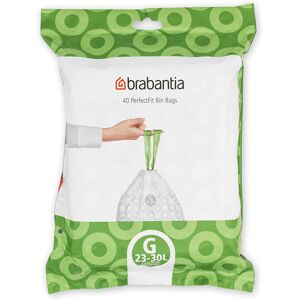 Brabantia PerfectFit Bin Liners (Size G/23-30 Litre) Thick Plastic Trash Bags wi Brabantia PerfectFit Bin Liners (Size G/23-30 Litre) Thick Plastic Trash Bags wi