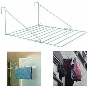 Unbranded 7 Metre Over Door Folding Utility Airer - White Unbranded 7 Metre Over Door Folding Utility Airer - White