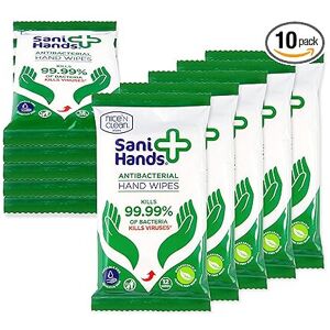 Sani Hands - Anti-bacterial Hand Wipes - Dermatologically Tested, Biodegradable Sani Hands - Anti-bacterial Hand Wipes - Dermatologically Tested, Biodegradable