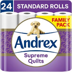 Andrex Supreme Quilts Quilted Toilet Paper Toilet Roll Pack 25% Thicker Than Bef Andrex Supreme Quilts Quilted Toilet Paper Toilet Roll Pack 25% Thicker Than Bef
