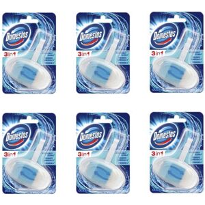 Domestos Toilet Rim Block 3 in 1 Ocean Bathroom Cleaning Limescale Freshen Scent (6 Packs Domestos Toilet Rim Block 3 in 1 Ocean Bathroom Cleaning Limescale Freshen Scent (6 Packs