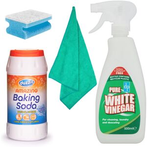 Glameno Baking Soda For Cleaning 350g and White Vinegar For Cleaning 500ml Bundled with Glameno Baking Soda For Cleaning 350g and White Vinegar For Cleaning 500ml Bundled with