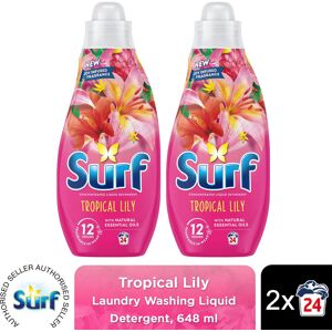 (Buy 2) Surf Laundry Detergent Tropical Lily 648ml, 2or3pk (Buy 2) Surf Laundry Detergent Tropical Lily 648ml, 2or3pk