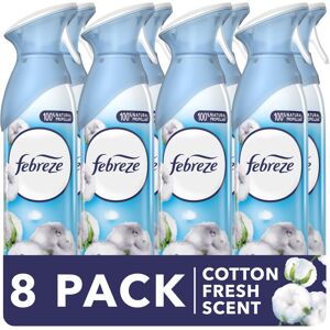 Febreze Air Freshener Room Spray & Bathroom Air Freshener, 185ML X 8, Odour Eliminator & Febreze Air Freshener Room Spray & Bathroom Air Freshener, 185ML X 8, Odour Eliminator &