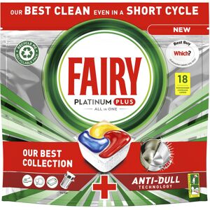 Fairy Platinum Plus All In One Dishwasher Tablets, Lemon, 18 Tablets, Our Best Cleanin Fairy Platinum Plus All In One Dishwasher Tablets, Lemon, 18 Tablets, Our Best Cleanin