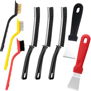 Ninnyi 8-Piece Hard Bristle Crevice Cleaning Brush Set - Curved Gap Cleaning Tools for Ninnyi 8-Piece Hard Bristle Crevice Cleaning Brush Set - Curved Gap Cleaning Tools for