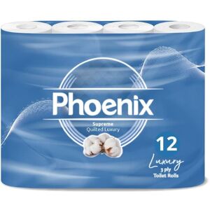 Phoenix Soft Quilted 3 Ply Toilet Paper 12 Rolls Unscented Phoenix Soft Quilted 3 Ply Toilet Paper 12 Rolls Unscented