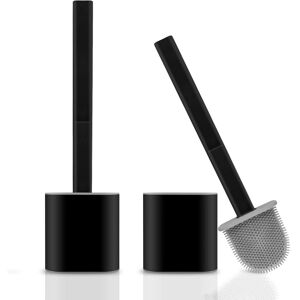 yao96266 2PCS Toilet Brush Silicone Flat Antibacterial Brush Bathroom Cleaning Brush Floo yao96266 2PCS Toilet Brush Silicone Flat Antibacterial Brush Bathroom Cleaning Brush Floo