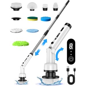 Unbranded Cordless Rotating Cleaning Brush, 9 Replacement Brush Heads, Powerful Motor 3 Sp Unbranded Cordless Rotating Cleaning Brush, 9 Replacement Brush Heads, Powerful Motor 3 Sp