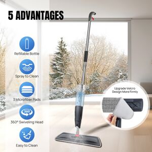YouseaHome Floor Mop with Spray Function Spray Mop with Mop Pad 360 Degree Rotating Mop wit YouseaHome Floor Mop with Spray Function Spray Mop with Mop Pad 360 Degree Rotating Mop wit