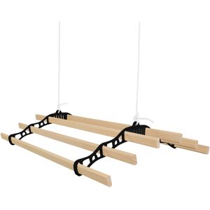 MonsterShop (0.9m Black 6 Lath Clothes Airer Ceiling Pulley) 6 Lath Clothes Airer Ceiling Pu MonsterShop (0.9m Black 6 Lath Clothes Airer Ceiling Pulley) 6 Lath Clothes Airer Ceiling Pu