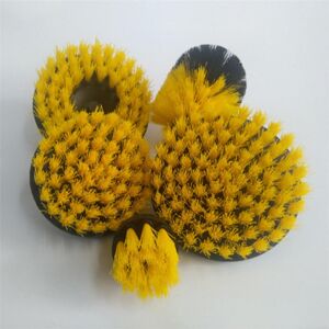 GreenZech (Yellow) 5pcs 2/3.5/4/5 Inch Drill Brushes Scrubber Cleaning Brush Yellow/Blue/R GreenZech (Yellow) 5pcs 2/3.5/4/5 Inch Drill Brushes Scrubber Cleaning Brush Yellow/Blue/R