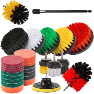 GreenZech 30Pcs Drill Brush Power Electric Scrubber Brush Cleaning Kit for Kitchen Grout B GreenZech 30Pcs Drill Brush Power Electric Scrubber Brush Cleaning Kit for Kitchen Grout B