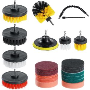 GreenZech 24pcs Cleaning Drill Brush Attachment Set Carpet Tile Power Scrubber Cleaner Att GreenZech 24pcs Cleaning Drill Brush Attachment Set Carpet Tile Power Scrubber Cleaner Att