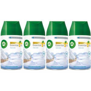 4 x Air Wick Freshmatic Max Automatic Spray Refill 250ml - Cool Linen 4 x Air Wick Freshmatic Max Automatic Spray Refill 250ml - Cool Linen