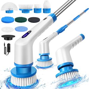 YouseaHome (Blue) Electric Spin Scrubber, Cordless Scrubber Cleaning Brush with 9 Brush Hea YouseaHome (Blue) Electric Spin Scrubber, Cordless Scrubber Cleaning Brush with 9 Brush Hea