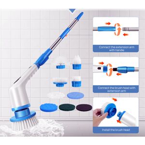 YouseaHome (Blue+White) Electric Spin Scrubber, Cordless Floor Scrubbing Brush,Electric Cle YouseaHome (Blue+White) Electric Spin Scrubber, Cordless Floor Scrubbing Brush,Electric Cle