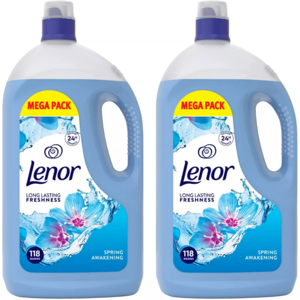 Lenor Spring Awakening Fabric Conditioner - 236 Washes, Pack of 2 (4L) Lenor Spring Awakening Fabric Conditioner - 236 Washes, Pack of 2 (4L)