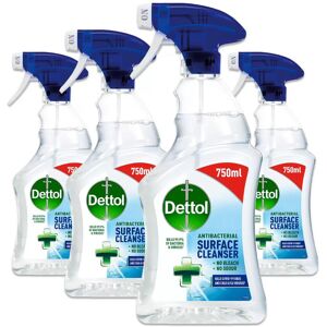 Dettol Antibacterial Surface Cleanser, 4 x 750ml Dettol Antibacterial Surface Cleanser, 4 x 750ml