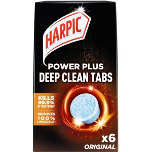Harpic Power Plus Deep Cleaning Toilet Tablets, Original Scent, Pack 1 x 6 Tablets, Dee Harpic Power Plus Deep Cleaning Toilet Tablets, Original Scent, Pack 1 x 6 Tablets, Dee