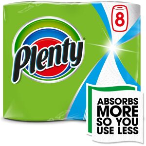 Plenty 8 Roll White Kitchen Towels 8 per pack Plenty 8 Roll White Kitchen Towels 8 per pack