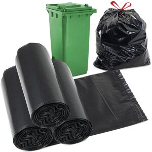 (30 Pack 130L Bin Bags) GEEZY 30L, 130L Black Bin Bags Home Kitchen Refusal Sack (30 Pack 130L Bin Bags) GEEZY 30L, 130L Black Bin Bags Home Kitchen Refusal Sack
