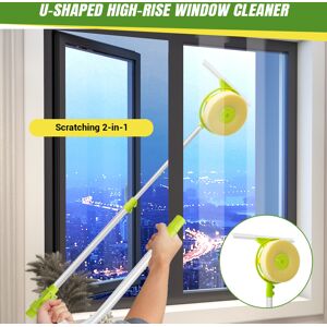 YouseaHome Extendable Telescopic Window Cleaner U Type Glass Cleaning Kit High-Rise Window YouseaHome Extendable Telescopic Window Cleaner U Type Glass Cleaning Kit High-Rise Window