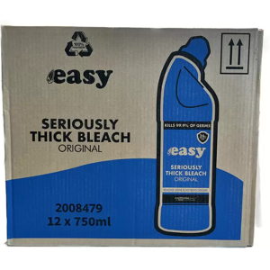 Easy bleach Easy Original Thick Bleach - 750ml, 99.9% Germ Kill, 24-Hour Protection, Stain & Easy bleach Easy Original Thick Bleach - 750ml, 99.9% Germ Kill, 24-Hour Protection, Stain &