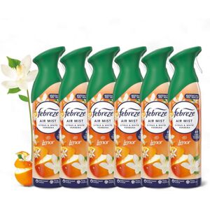 Febreze Air Mist 6x185 ml - Citrus & White Verbena OdourClear, 2-in-1 Odour Figh Febreze Air Mist 6x185 ml - Citrus & White Verbena OdourClear, 2-in-1 Odour Figh