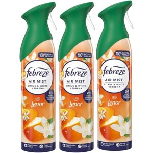 3 X 185 ml Febreze Air Mist Air Freshener Spray - Citrus & White Verbena 3 X 185 ml Febreze Air Mist Air Freshener Spray - Citrus & White Verbena